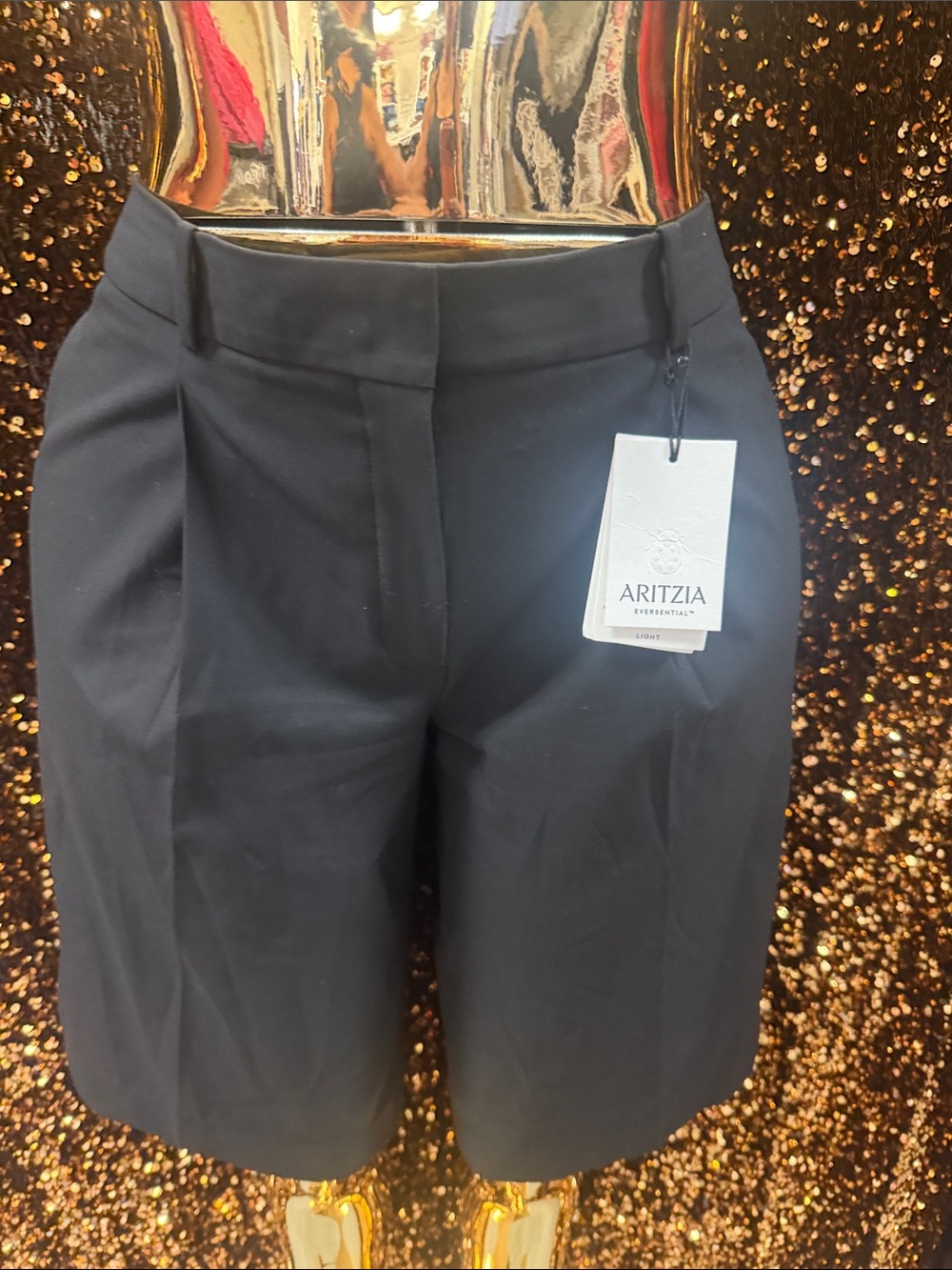 Aris Black Tailored Women's Bermuda Shorts